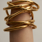 The Interlocking Bangle in Gold