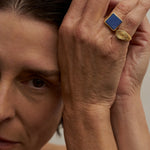 The Chaos Sunburst Oval Signet in Gold