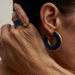The Stone Hoop in Blue Aventurine