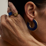 The Stone Hoop in Blue Aventurine