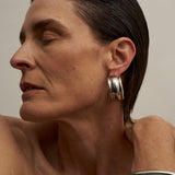 The Vera Hoop Earring in Sterling Silver