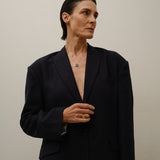 The Hilma Pendant Necklace in Blue Aventurine