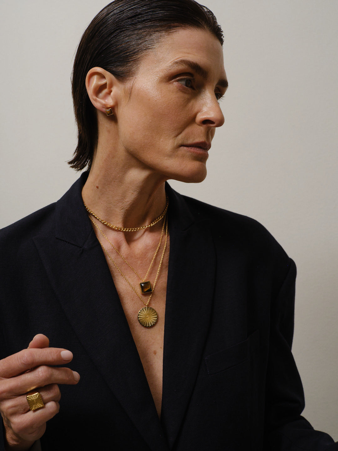 The Chaos Sunburst Necklace in Gold