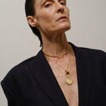 The Cabochon Gem Necklace in Tiger's Eye