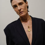 The Cabochon Gem Necklace in Tiger's Eye