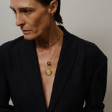 The Cabochon Gem Necklace in Tiger's Eye