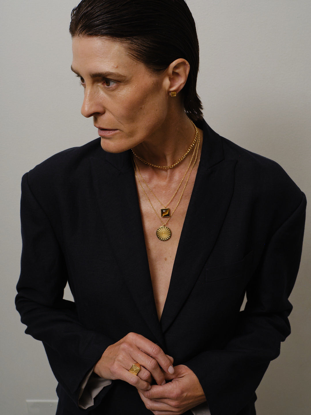 The Chaos Sunburst Necklace in Gold
