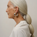 The Vera Hoop Earring in Sterling Silver