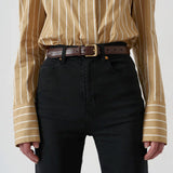 The Crease Jean in Washed Black