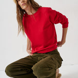 The Daily Sweatshirt in Tomato