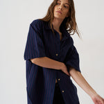 The Elbow Essential Shirt in Blue Red