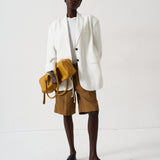 The Linen Oversized Blazer in White