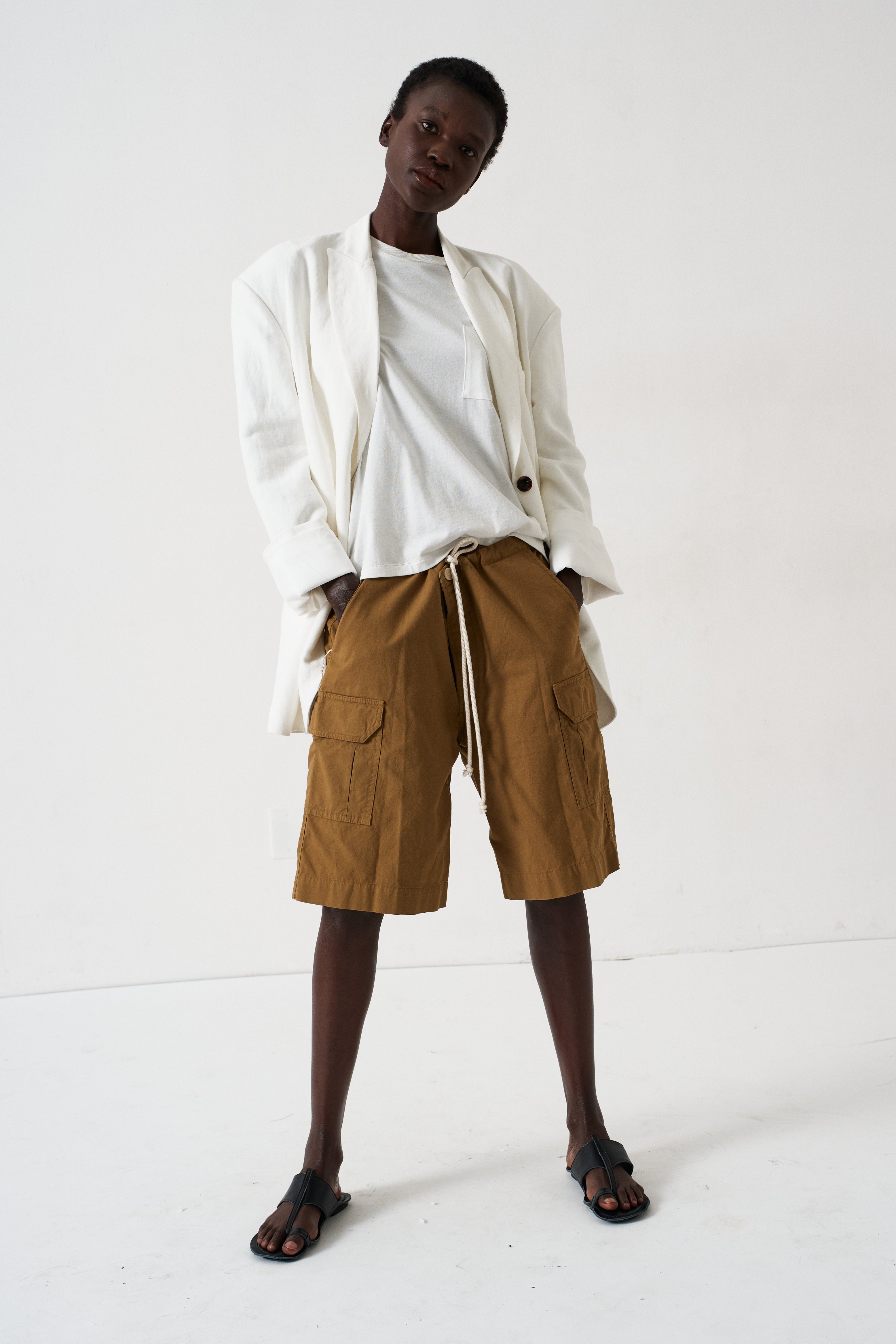 The Rope Tie Cargo Short in Camel