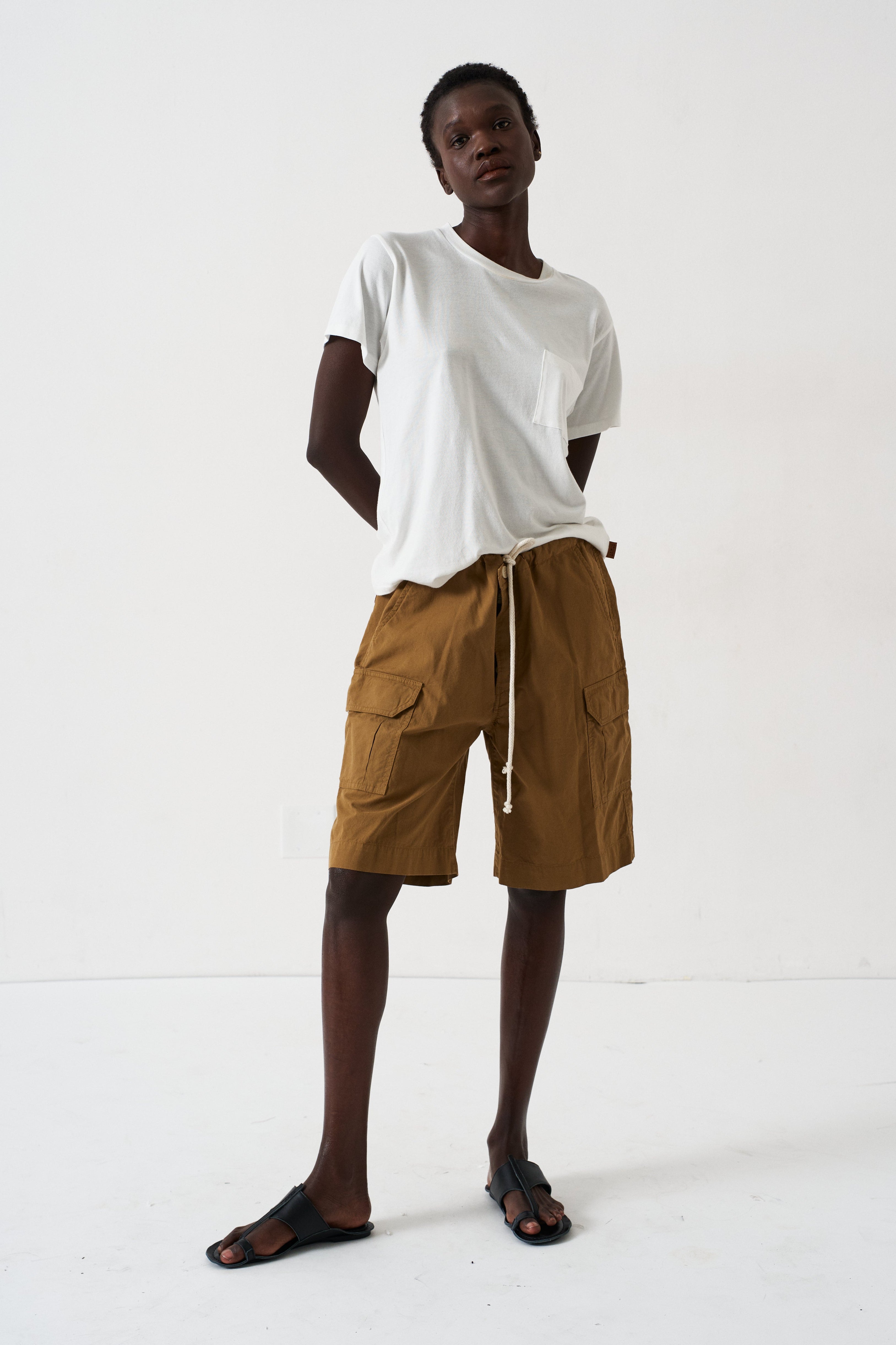 The Rope Tie Cargo Short in Camel
