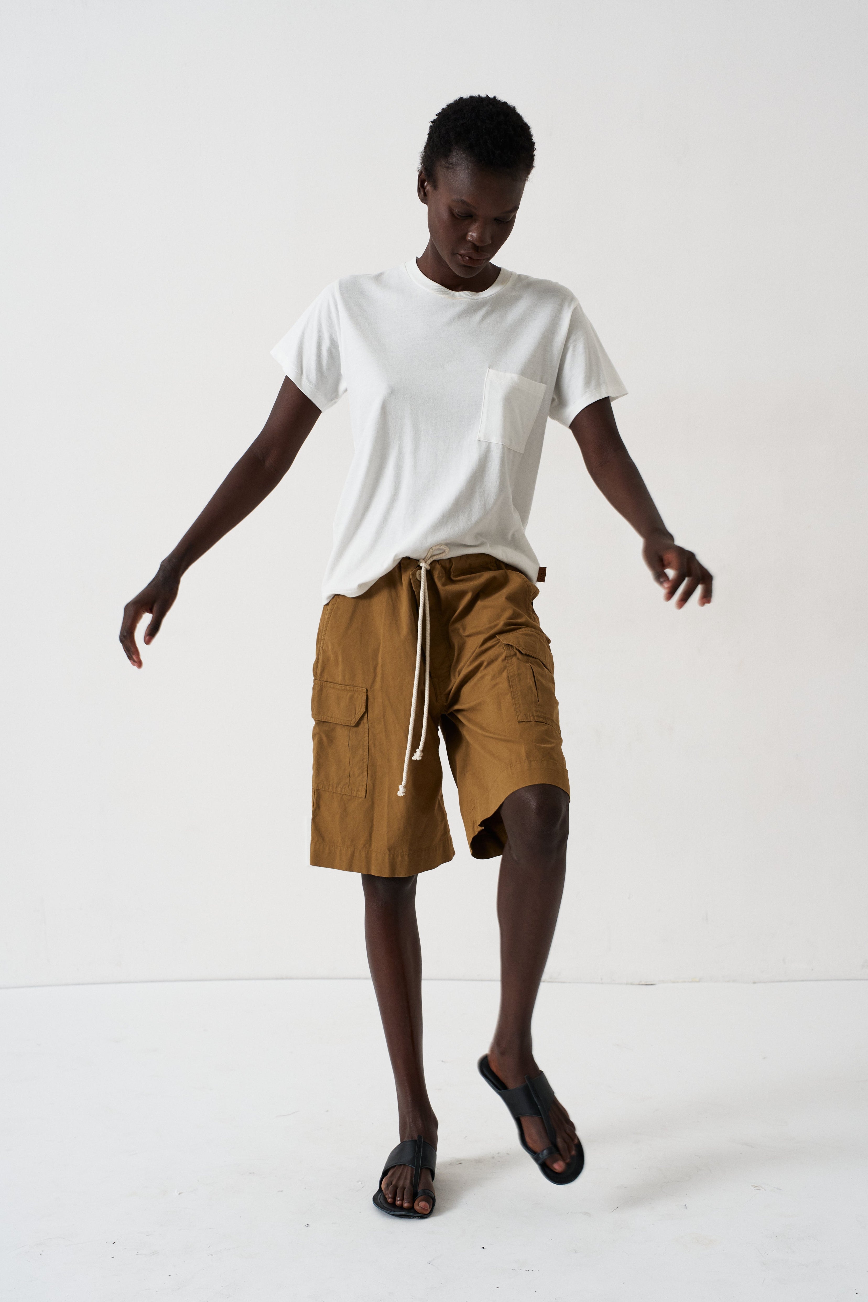 The Rope Tie Cargo Short in Camel