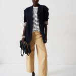 The Linen Oversized Blazer in Navy
