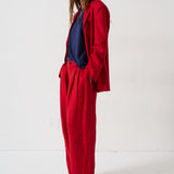 The Tapered Trouser in Red