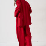 The Tapered Trouser in Red