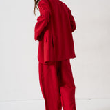 The Tapered Trouser in Red