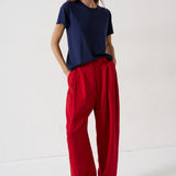 The Tapered Trouser in Red