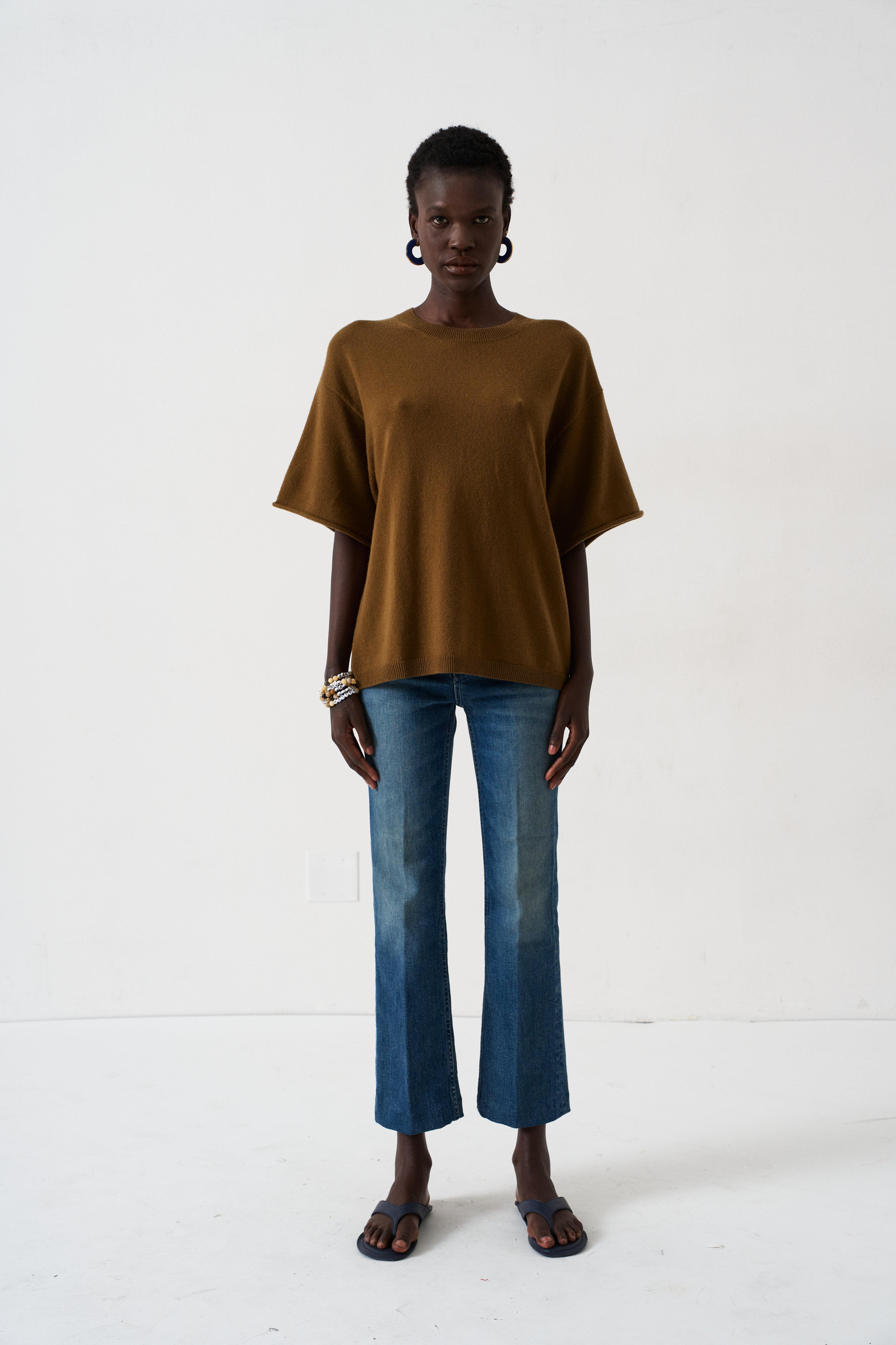 The Cashmere Tee in Loden