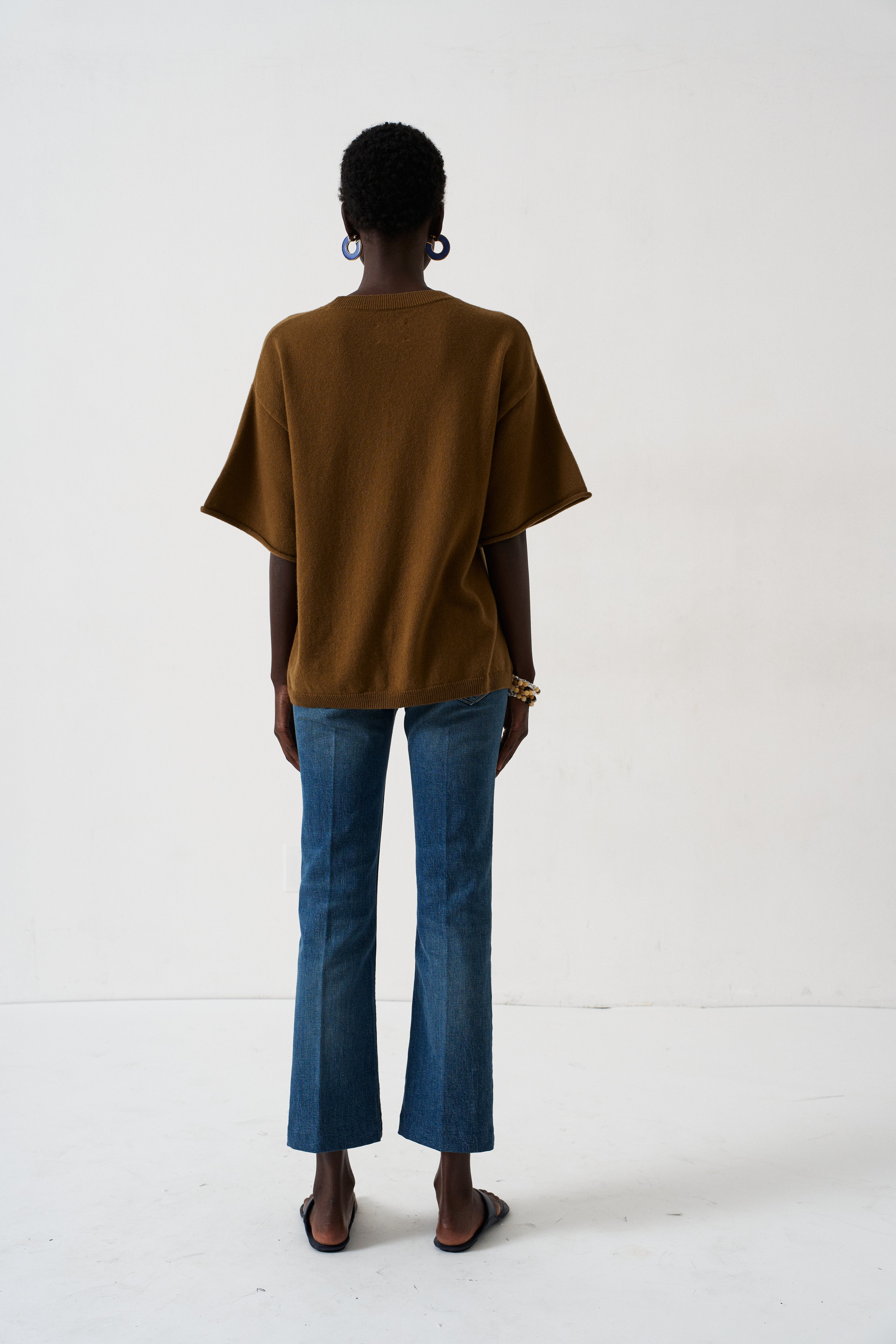 The Cashmere Tee in Loden