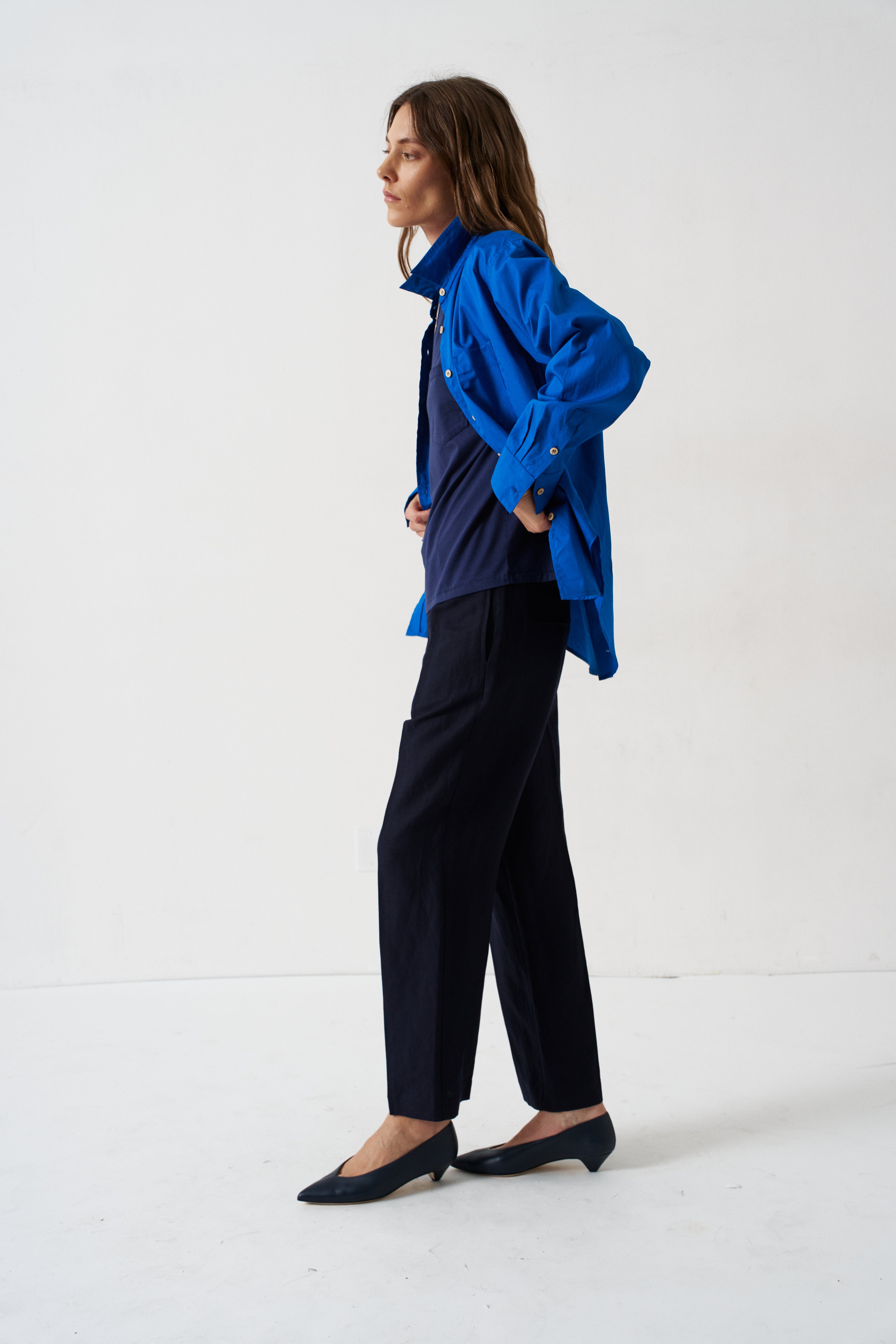 The Waist Tape Trouser in Navy