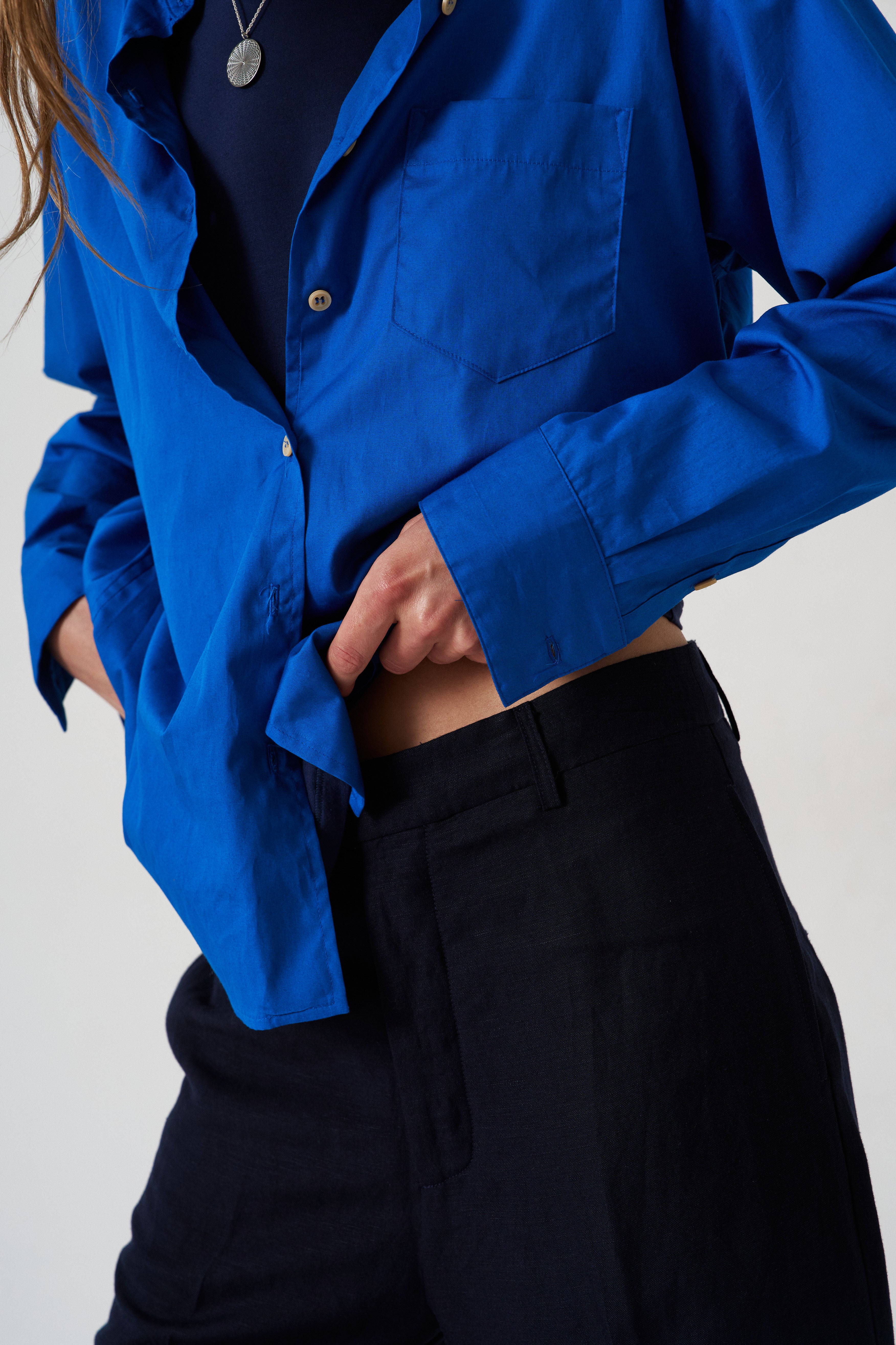 The Waist Tape Trouser in Navy