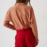 The Cotton Essential Shirt in Dusty Peach