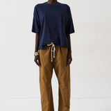 The Boxy Tee in Blue Stripe