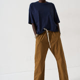 The Boxy Tee in Blue Stripe