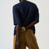 The Boxy Tee in Blue Stripe