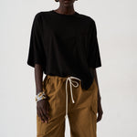 The Boxy Tee in Black