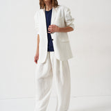 The Tapered Trouser in White