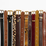 The Slim Bar Belt in Black