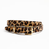 The Slim Bar Belt in Leopard
