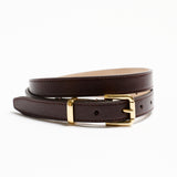 The Slim Bar Belt in Oxblood