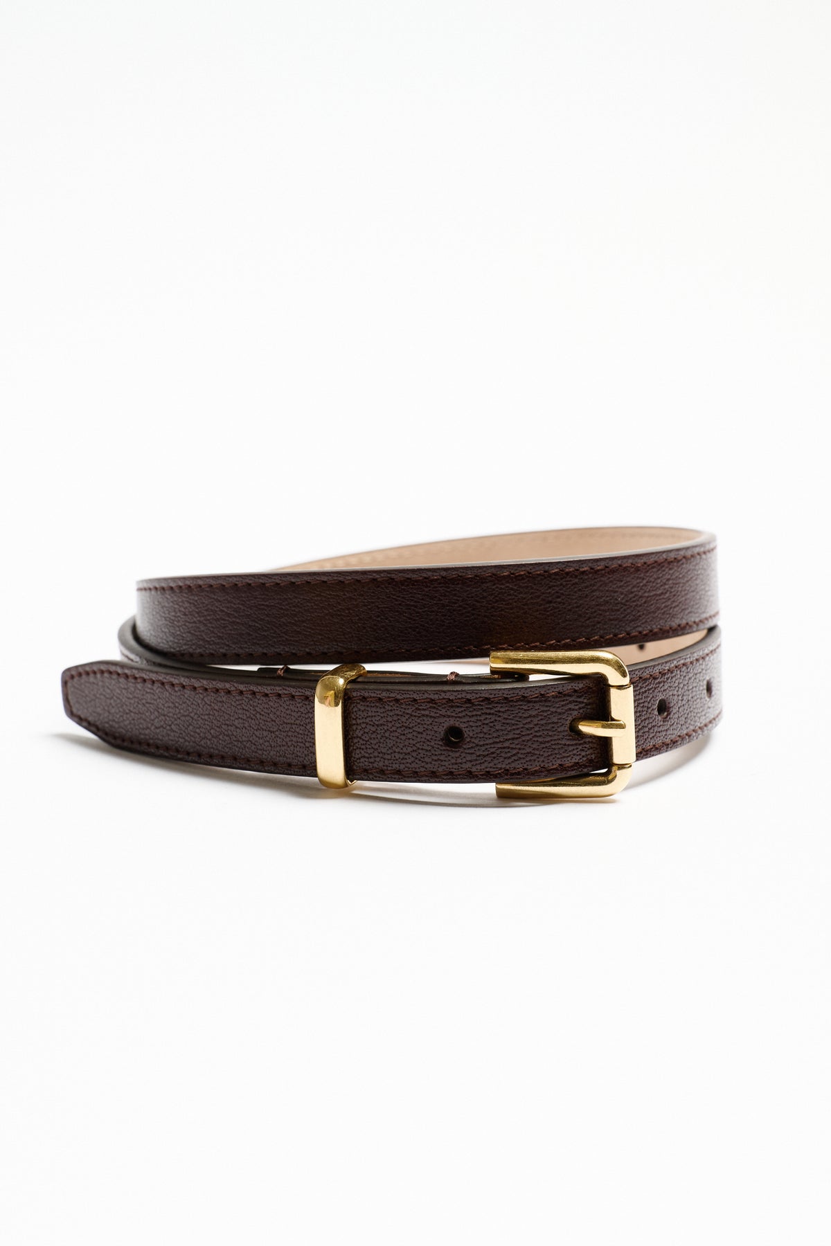 Slim Bar Belt Oxblood