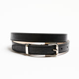 The Slim Bar Belt in Black