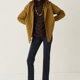 The Essential Shirt in Goldenrod Stripe
