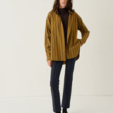 The Essential Shirt in Goldenrod Stripe