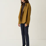 The Essential Shirt in Goldenrod Stripe