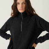 The Quarter Zip in Black