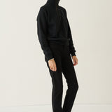 The Quarter Zip in Black