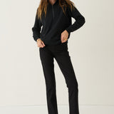 The Quarter Zip in Black