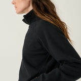 The Quarter Zip in Black