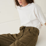 The Cotton Draped Tee in White