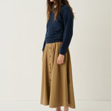 The Venetian Skirt in Camel