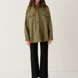 The Big Shirt in Loden