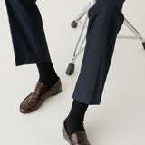 Solid Crew Socks in Black